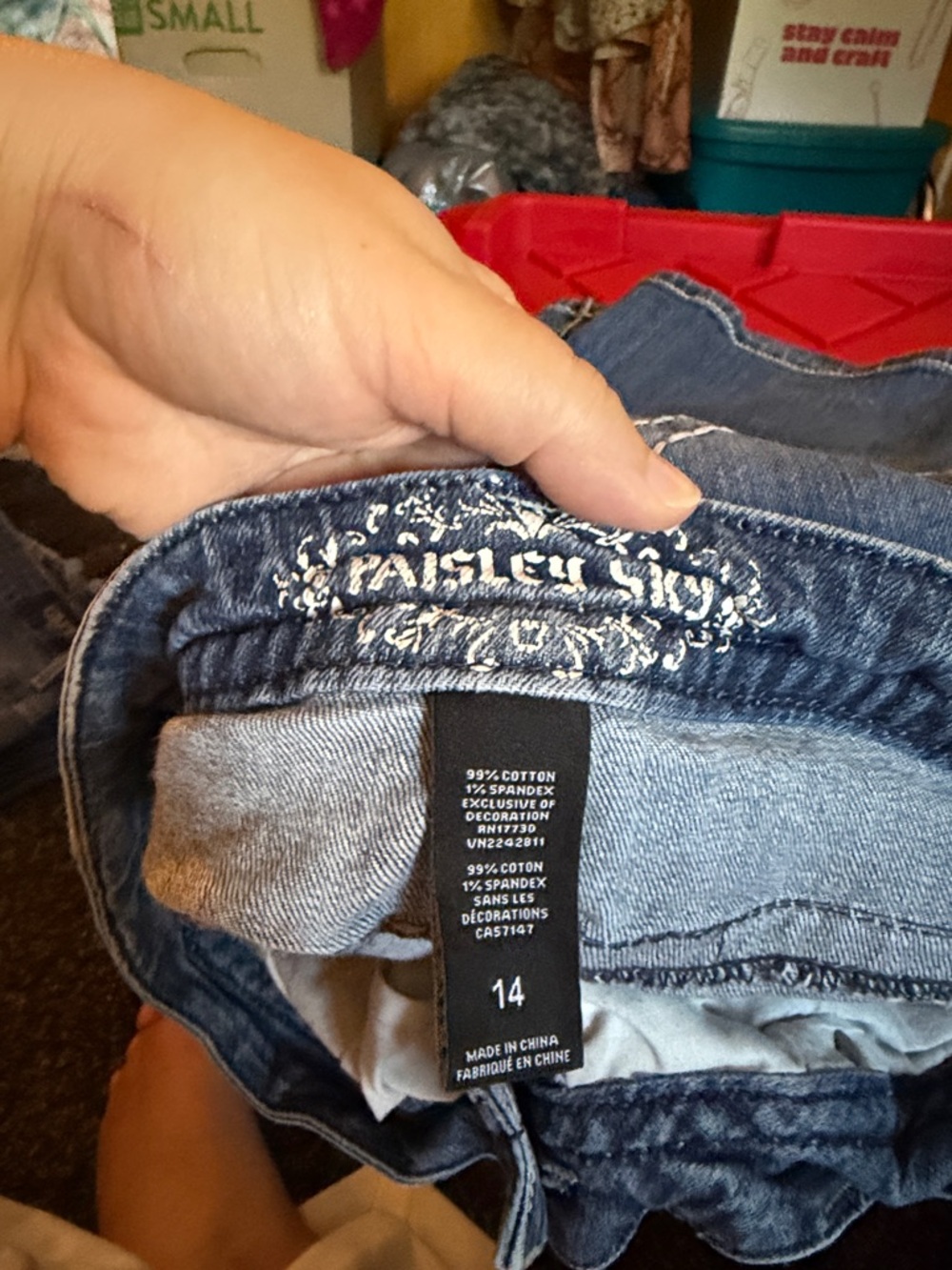 Ariya and Paisly Sky Bling pocket jeans bundle size 14 👇🏻